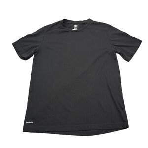 Athletic Works Shirt Mens S Black Short Sleeve Crew Neck Knit Casual T Shirt